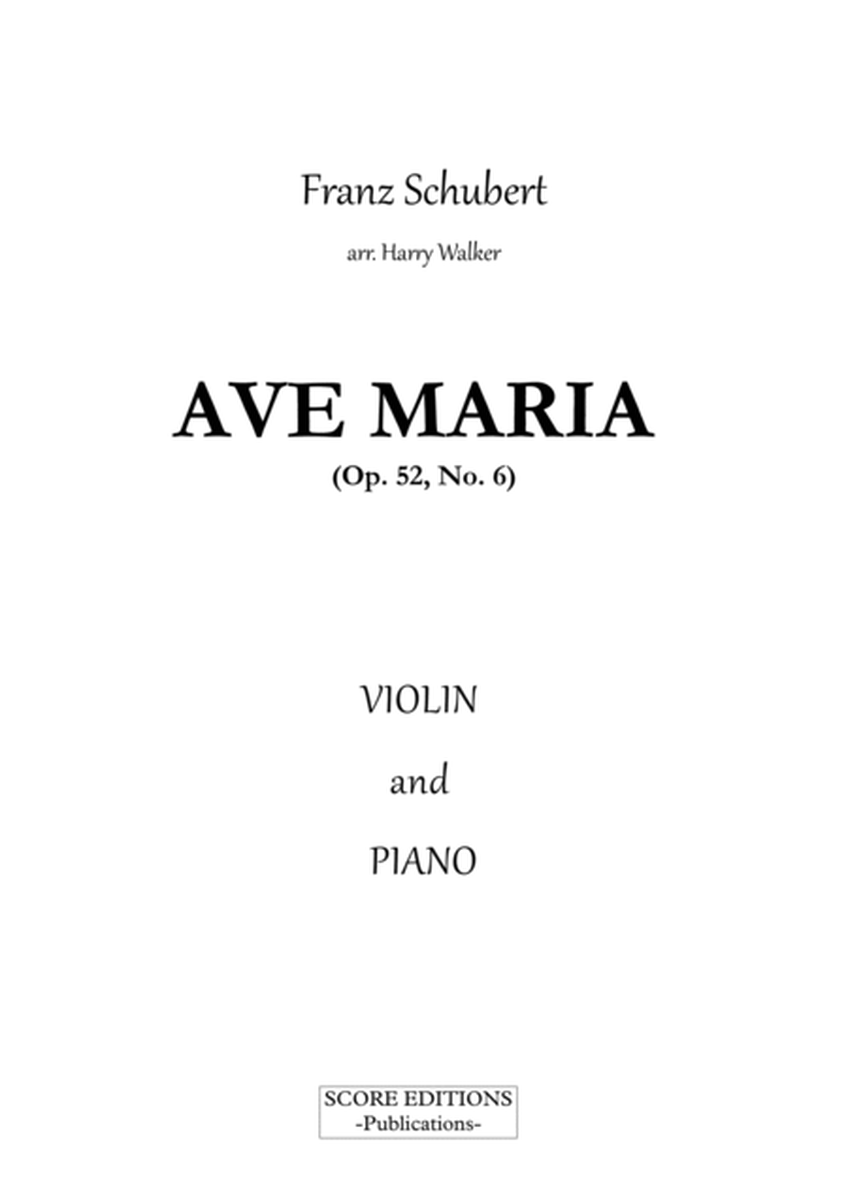 Schubert: Ave Maria (for Violin and Piano) image number null