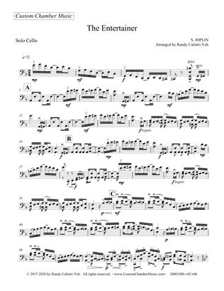 Joplin "The Entertainer" (solo cello)