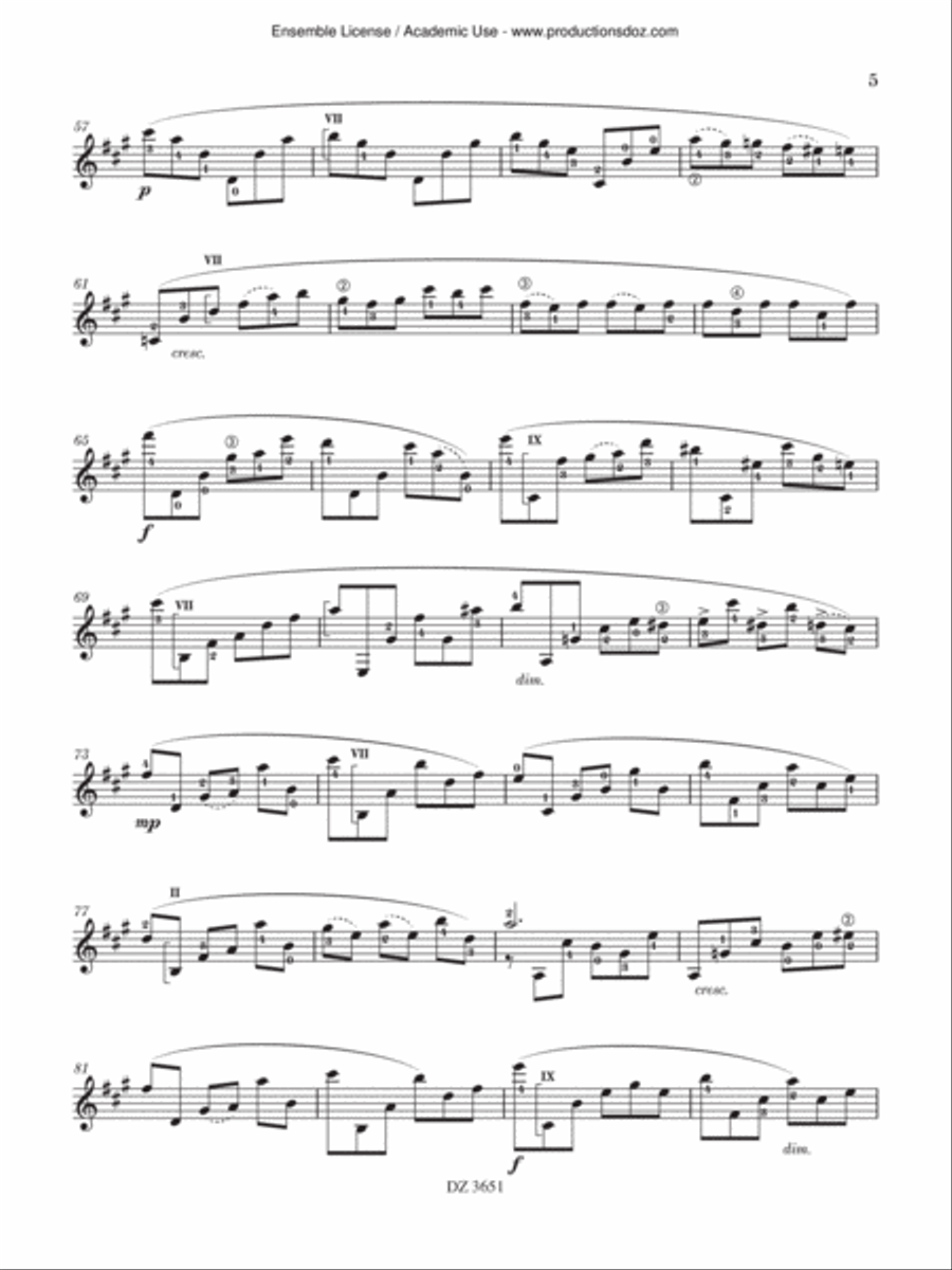 Let's live easy though various things happen Classical Guitar scores gallery preview page 5