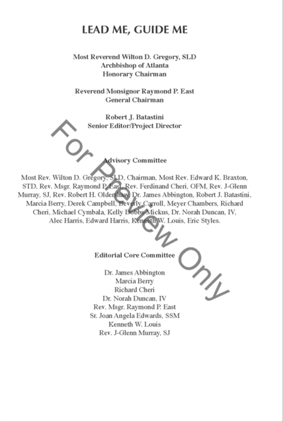 Lead Me, Guide Me, Second Edition - Pew edition Choir scores gallery preview page 4