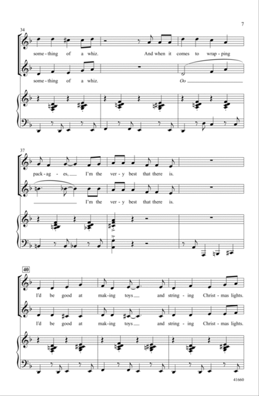 Shoulda Been a North Pole Elf Choir scores gallery preview page 5