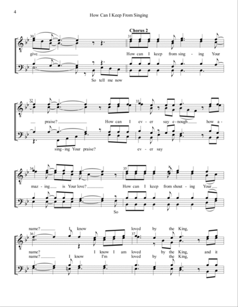 How Can I Keep From Singing