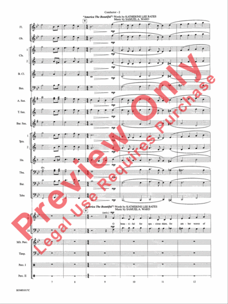 An American Celebration Concert Band scores gallery preview page 5