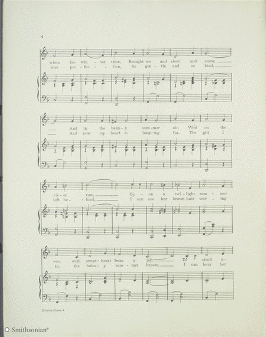 My Illinois Home Piano, Vocal scores gallery preview page 4