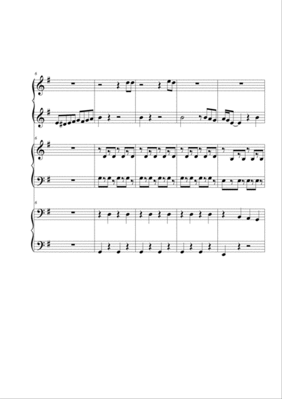 El condor pasa. Piano 6 hands Piano Method scores gallery preview page 2