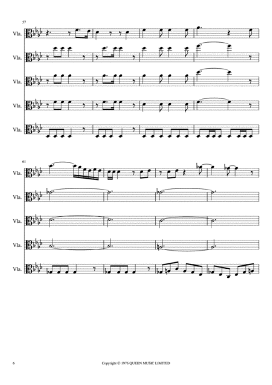Somebody To Love Somebody To Love Viola scores gallery preview page 6