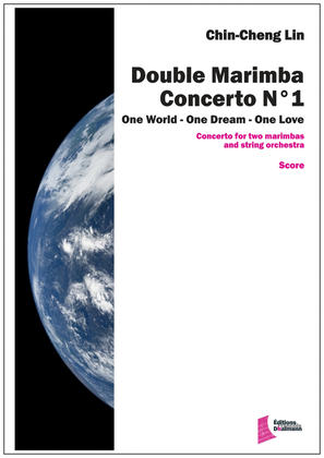 Marimba double concerto Nr1 for String orchestra and two marimbas. Score and parts