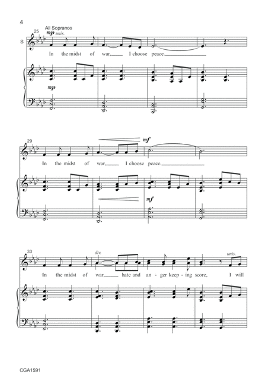 I Choose Love - SSA SSA scores gallery preview page 4