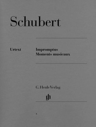 Book cover for Schubert - Impromptus And Moments Musicaux