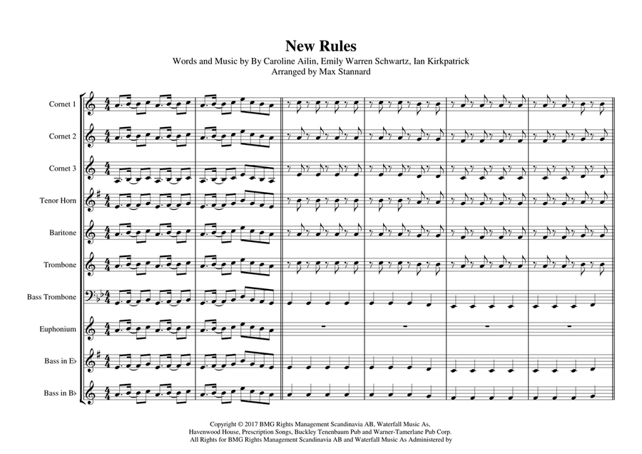 New Rules New Rules Brass Ensemble scores gallery preview page 1