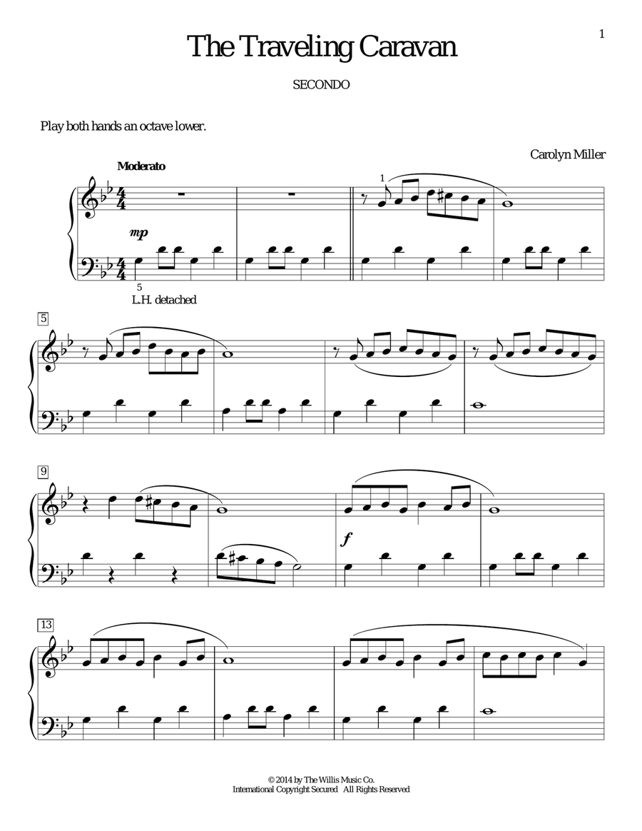 The Traveling Caravan Piano Method scores gallery preview page 1