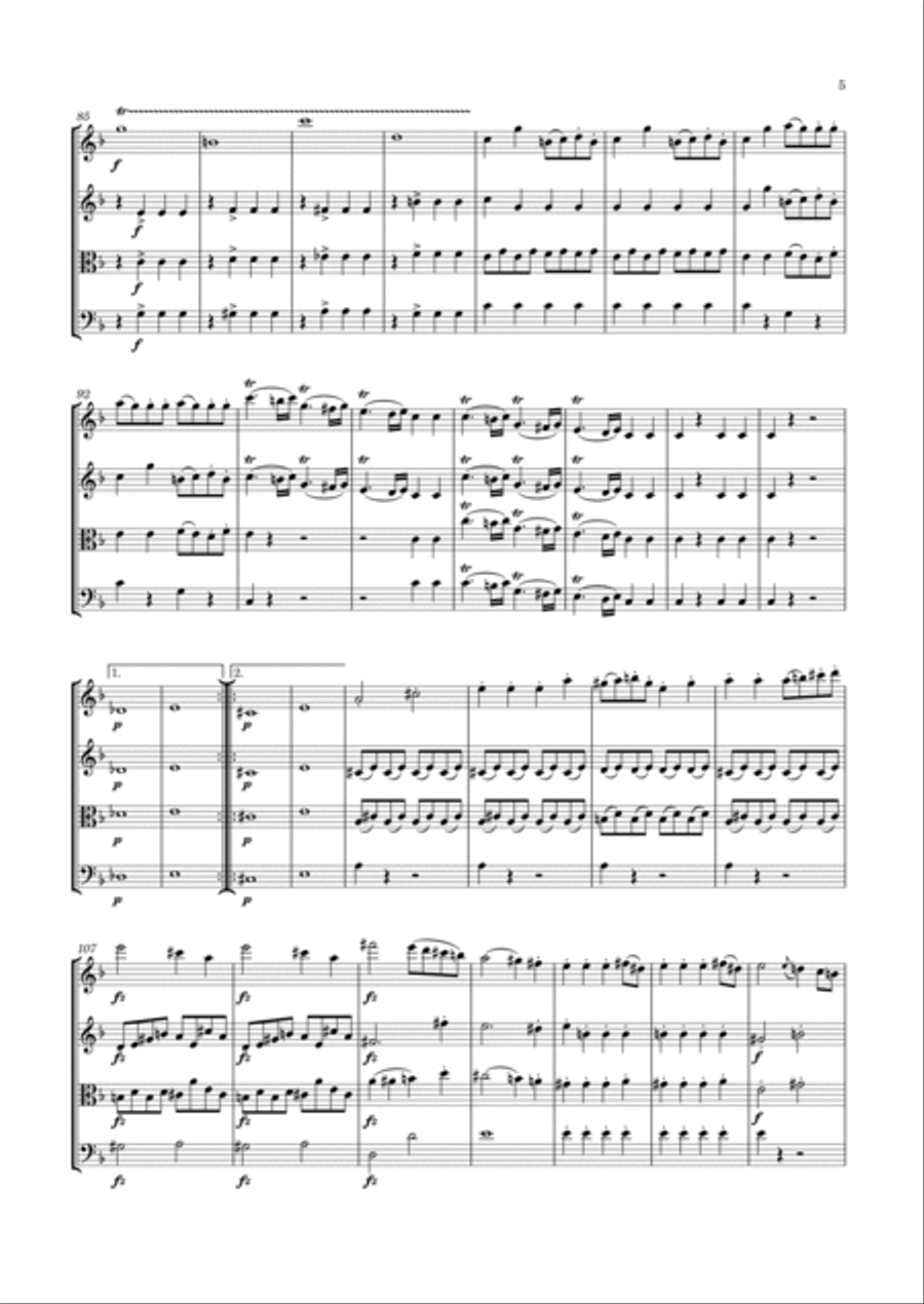 Haydn - String Quartet in F major, Hob.III:73 ; Op.74 No.2 