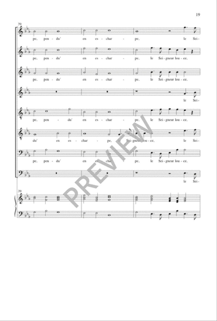 Pseaume 33 Pseaume 33 SSAATTBB scores gallery preview page 20