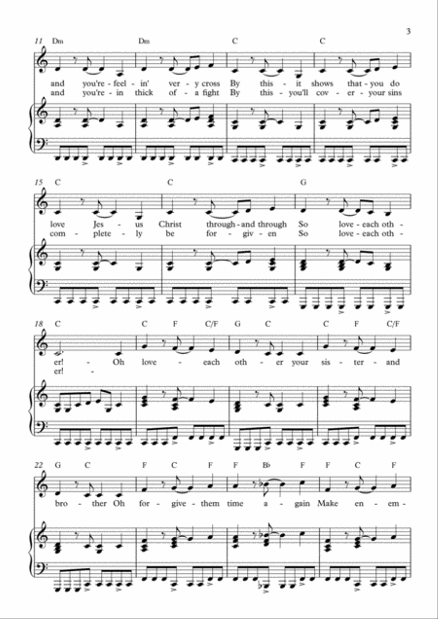 Love Each Other Voice scores gallery preview page 3
