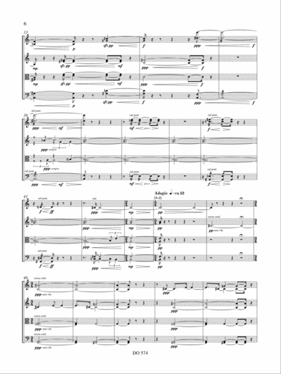 Quatuor à cordes no. 2 String Quartet scores gallery preview page 6
