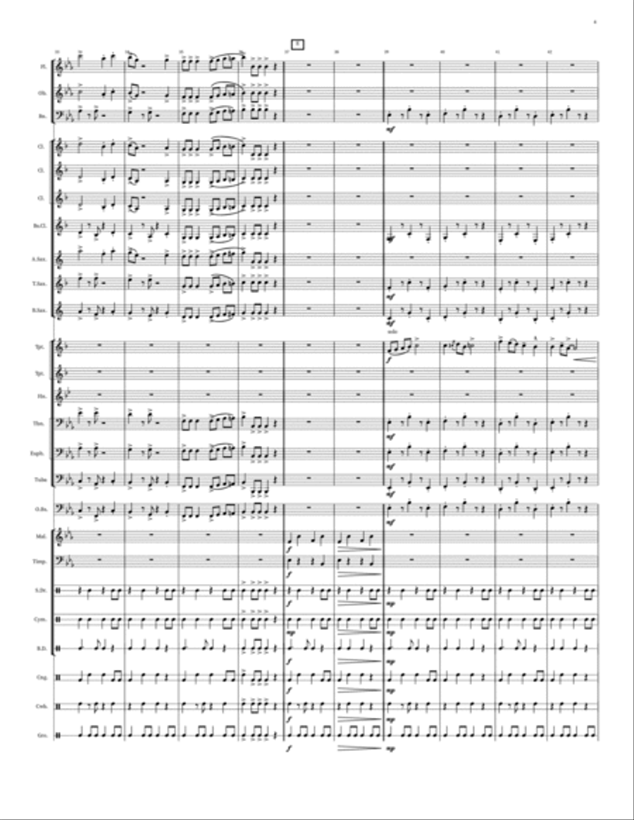 Cha-Cha for Penny Cha-Cha for Penny Concert Band scores gallery preview page 5