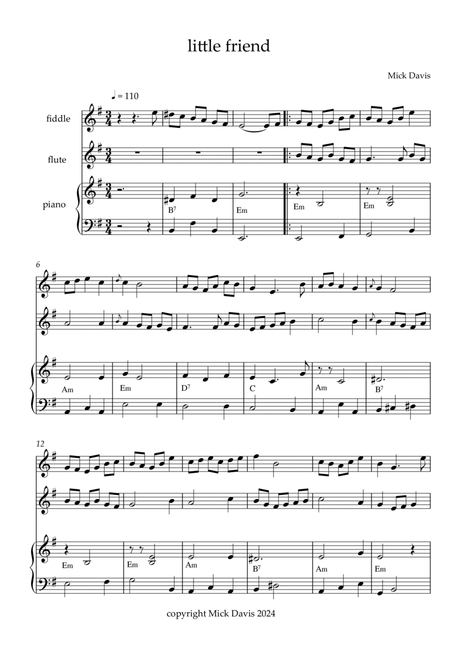 Little Friend Little Friend String Duet scores gallery preview page 1
