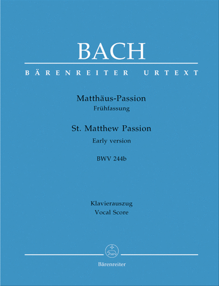 Matthaus-Passion BWV 244b 4-Part scores gallery preview page 1