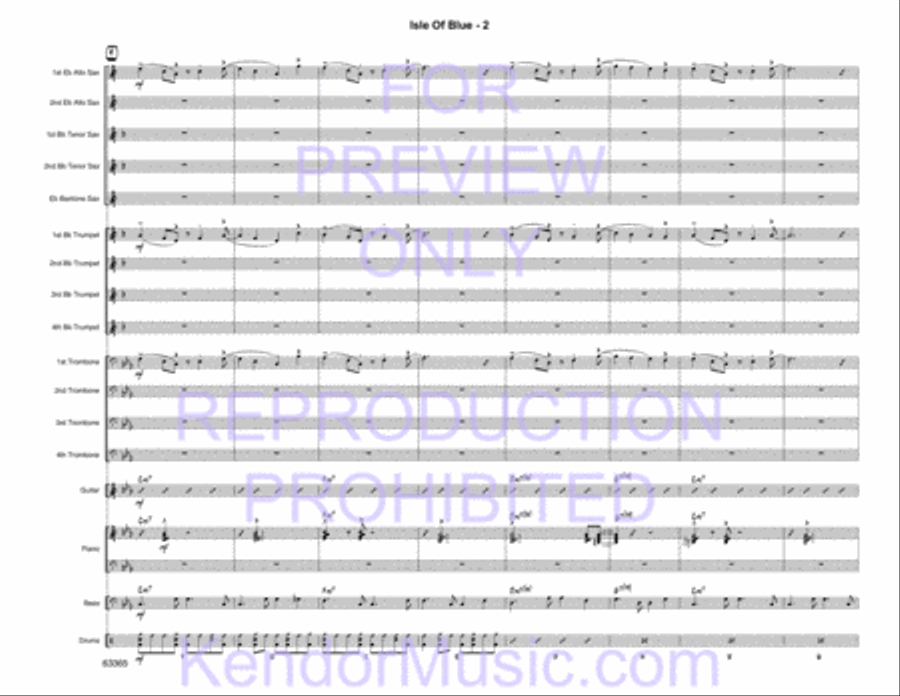 Isle of Blue Jazz Ensemble scores gallery preview page 4