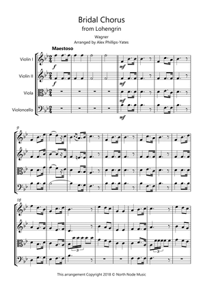 Bridal Chorus from Lohengrin (string quartet)