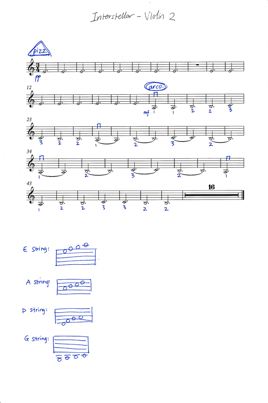 Interstellar Interstellar String Quartet scores gallery preview page 2