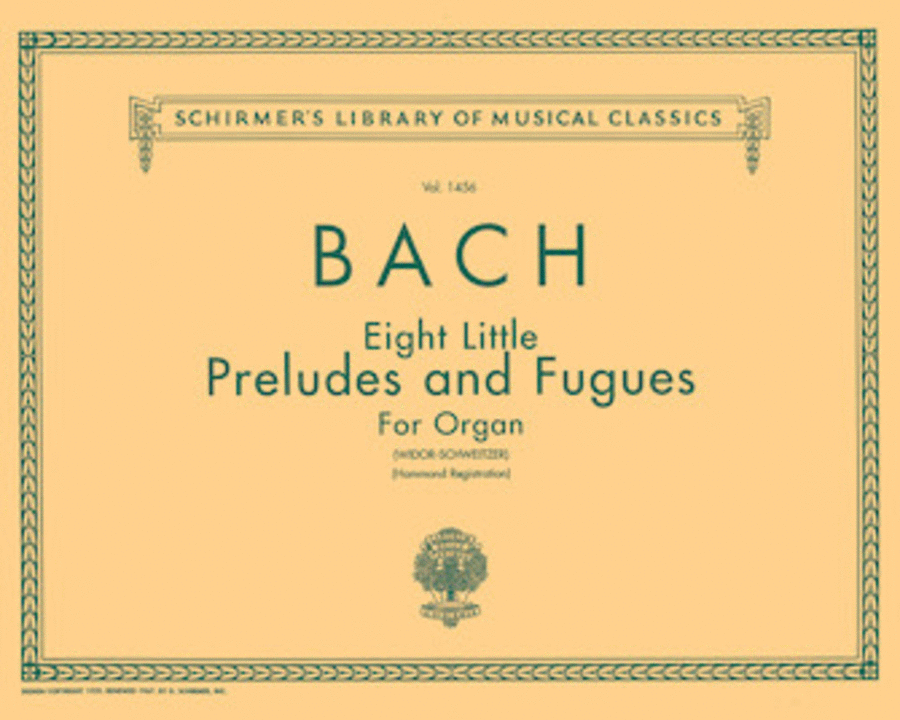 8 Little Preludes and Fugues Organ Solo scores gallery preview page 1