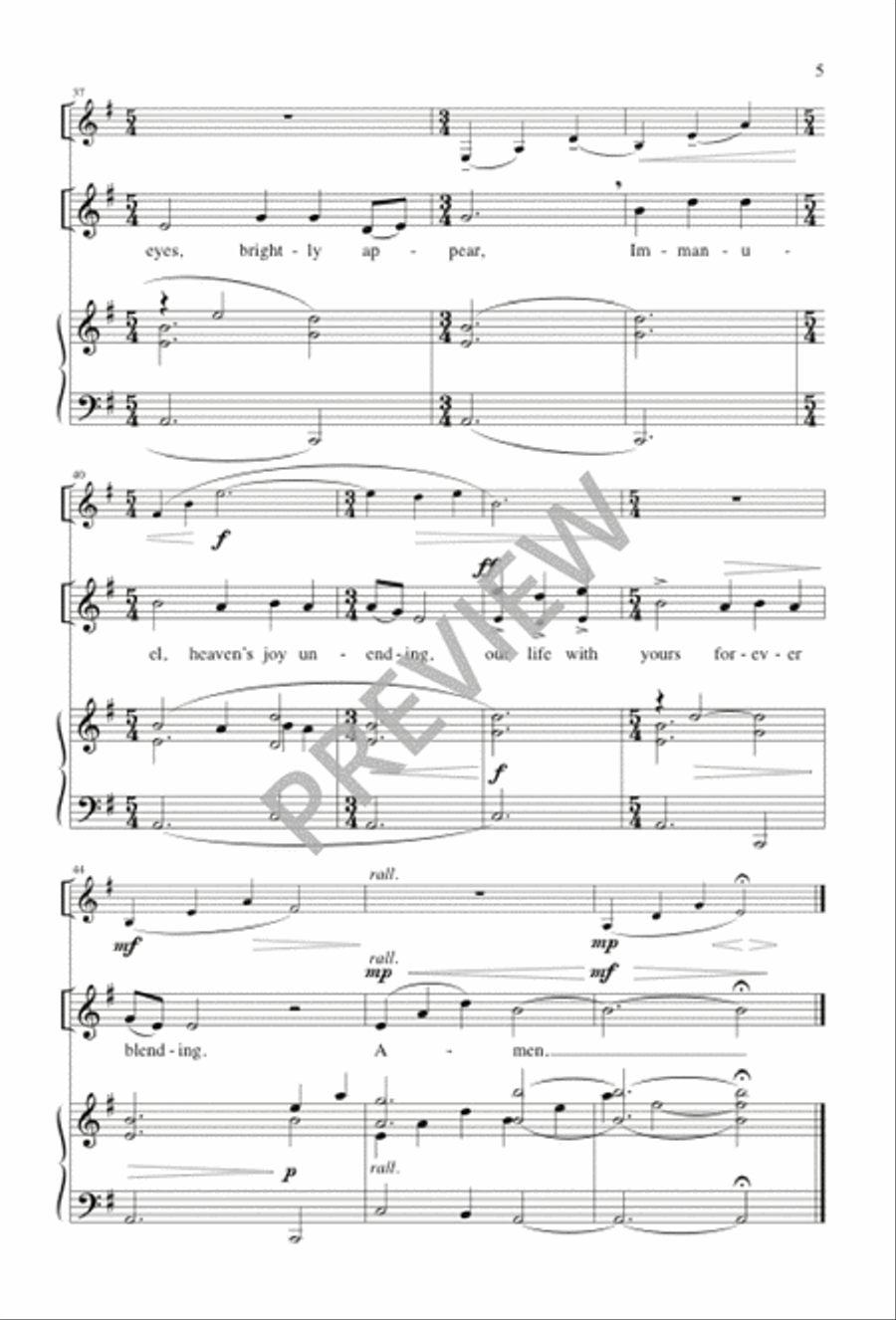 The Bread of Life for All Is Broken 2-Part scores gallery preview page 5