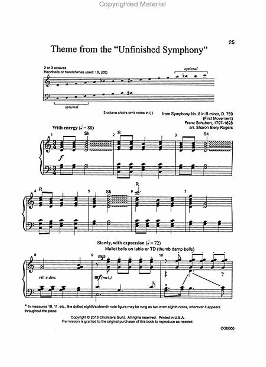 Music of the Masters 2 Handbell Choir scores gallery preview page 5