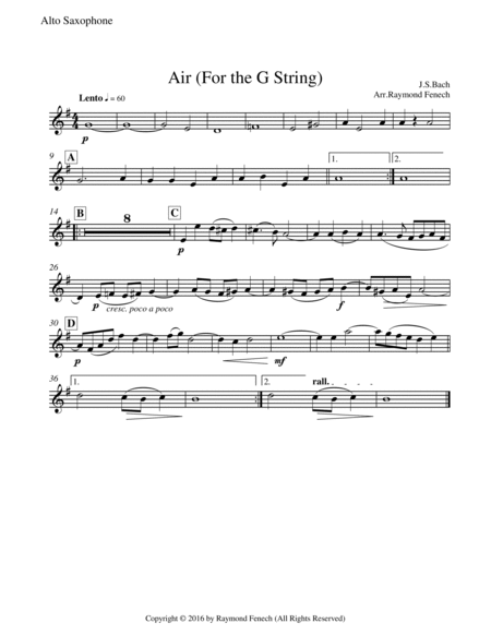 AIR (On the G String) - For Concert Band image number null