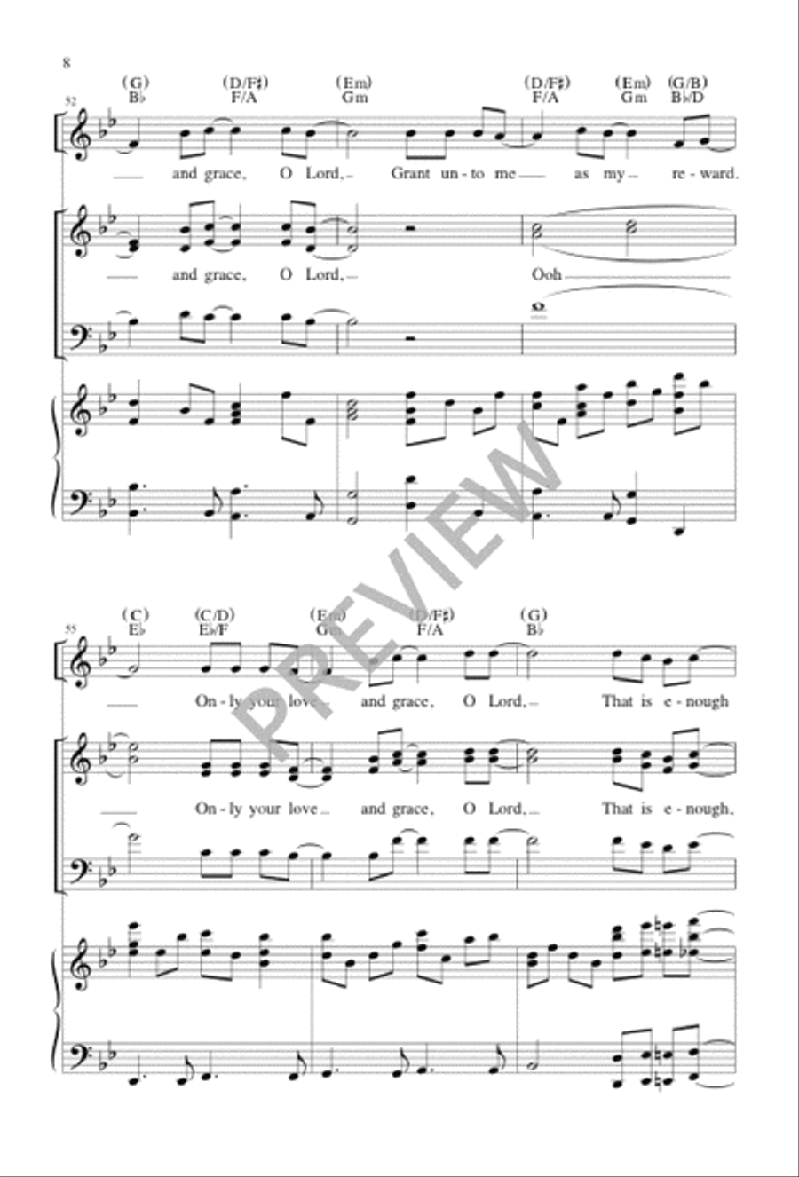 Only Your Love 4-Part scores gallery preview page 9
