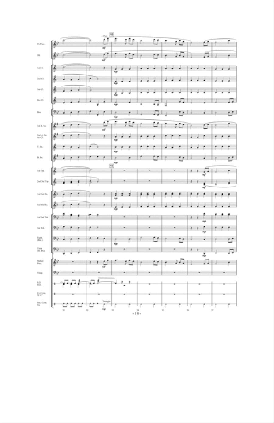Canticle of the Saints Concert Band scores gallery preview page 17