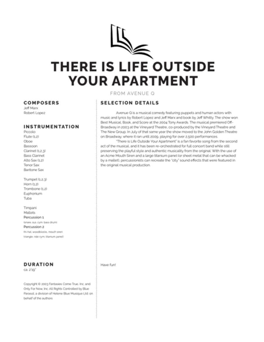 There Is Life Outside Your Apartment - Score Only image number null