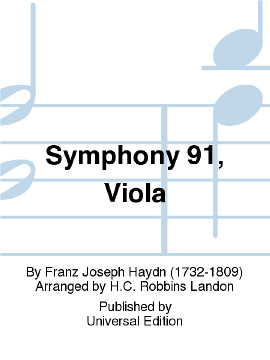 Symphony 91, Viola Viola scores gallery preview page 1