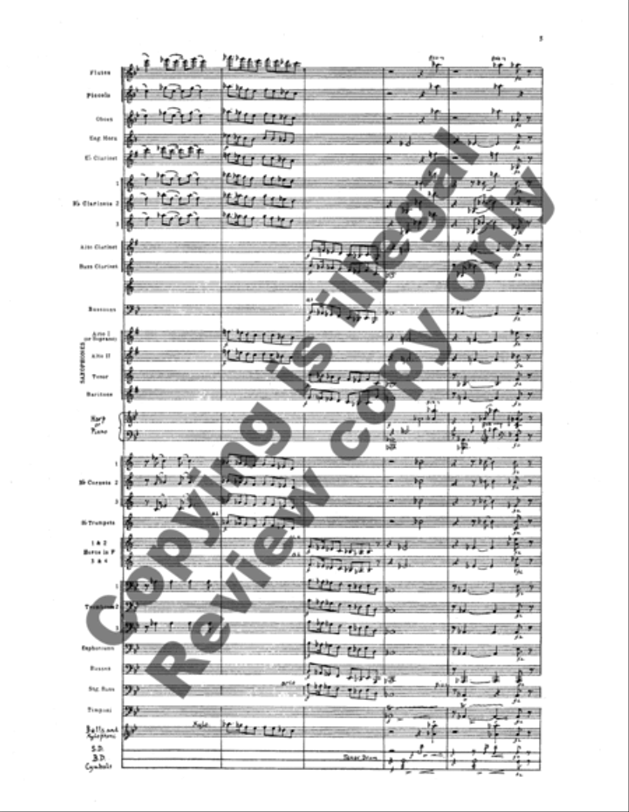 Fiesta Processional (Study score) Concert Band scores gallery preview page 8