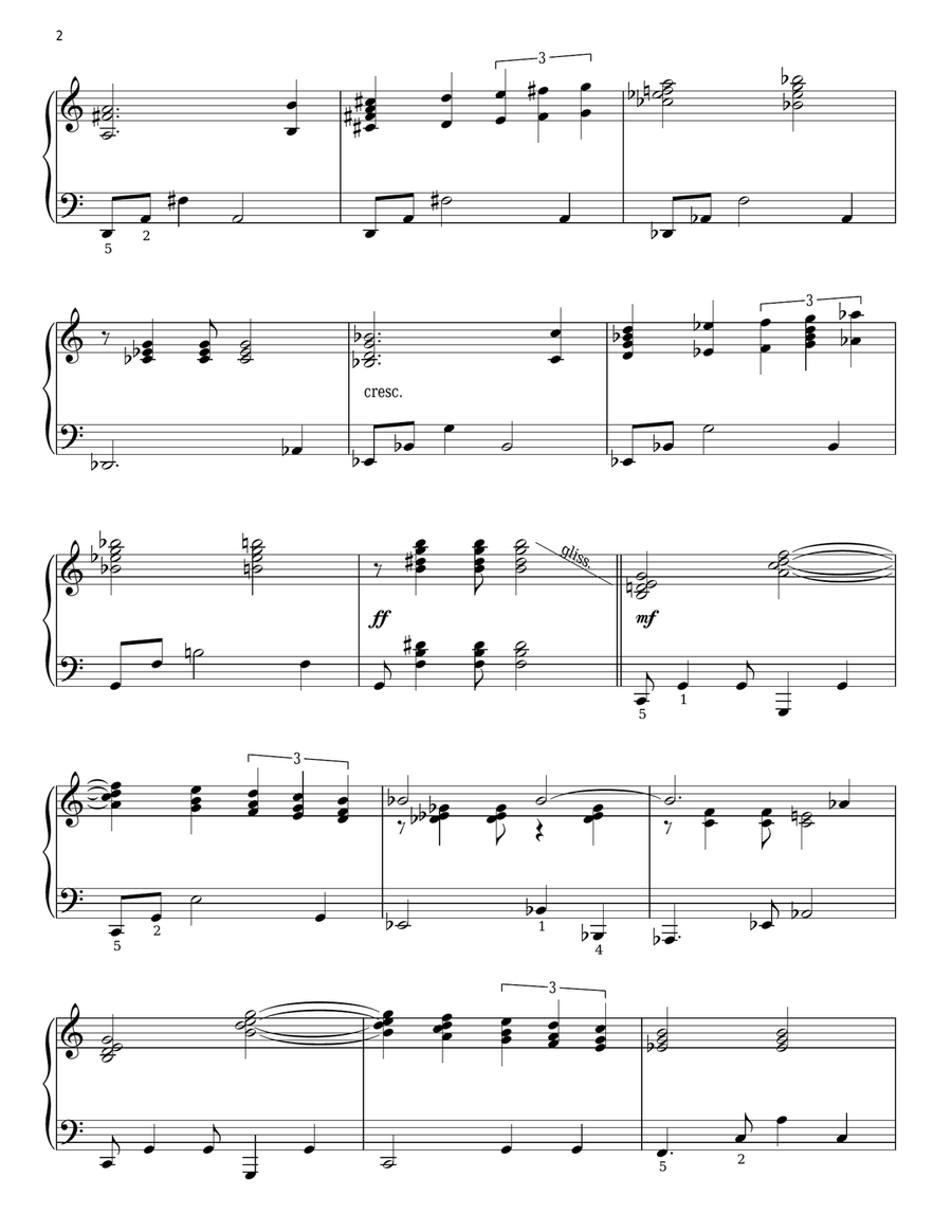 Theme from Star Trek(R) Piano Solo scores gallery preview page 2