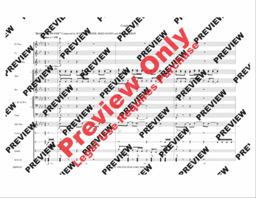 Fox Sports Themes Marching Band scores gallery preview page 13