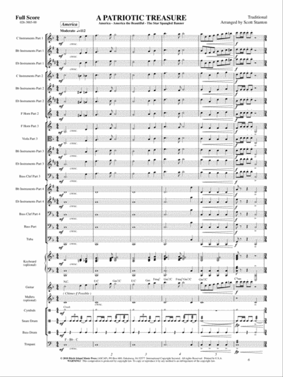 A Patriotic Treasure Concert Band scores gallery preview page 2