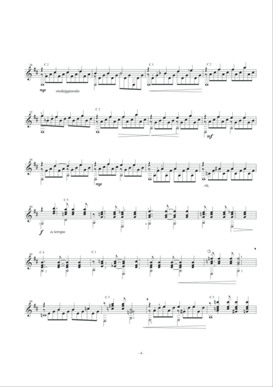 Flamboyant Classical Guitar scores gallery preview page 6