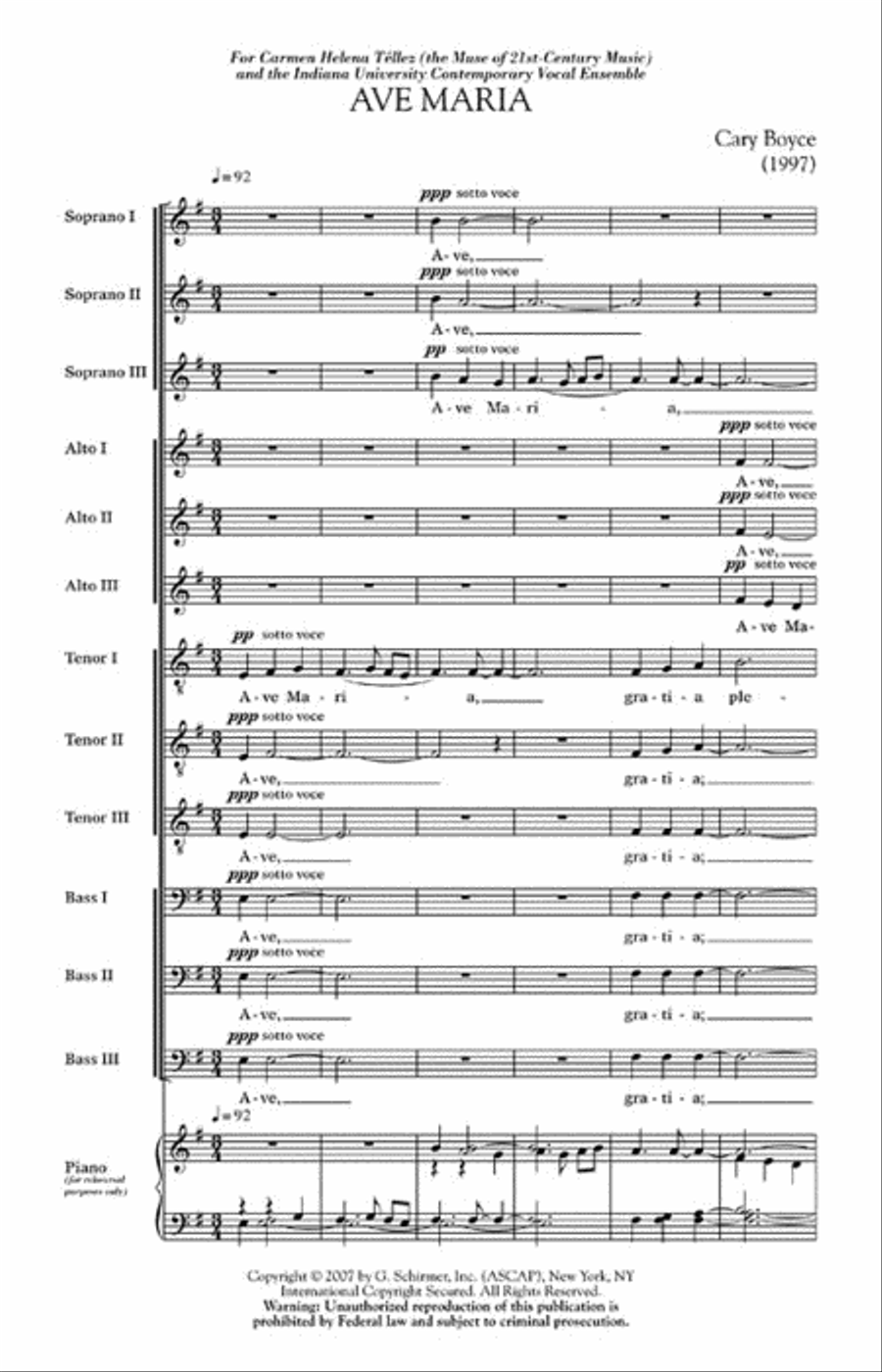 Ave Maria Ave Maria Divisi scores gallery preview page 2
