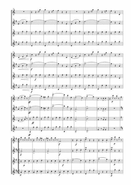 The Blue Danube Waltz for Saxophone Quartet (SATB) image number null