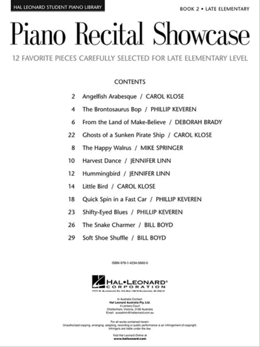 Piano Recital Showcase – Book 2 Piano Method scores gallery preview page 2