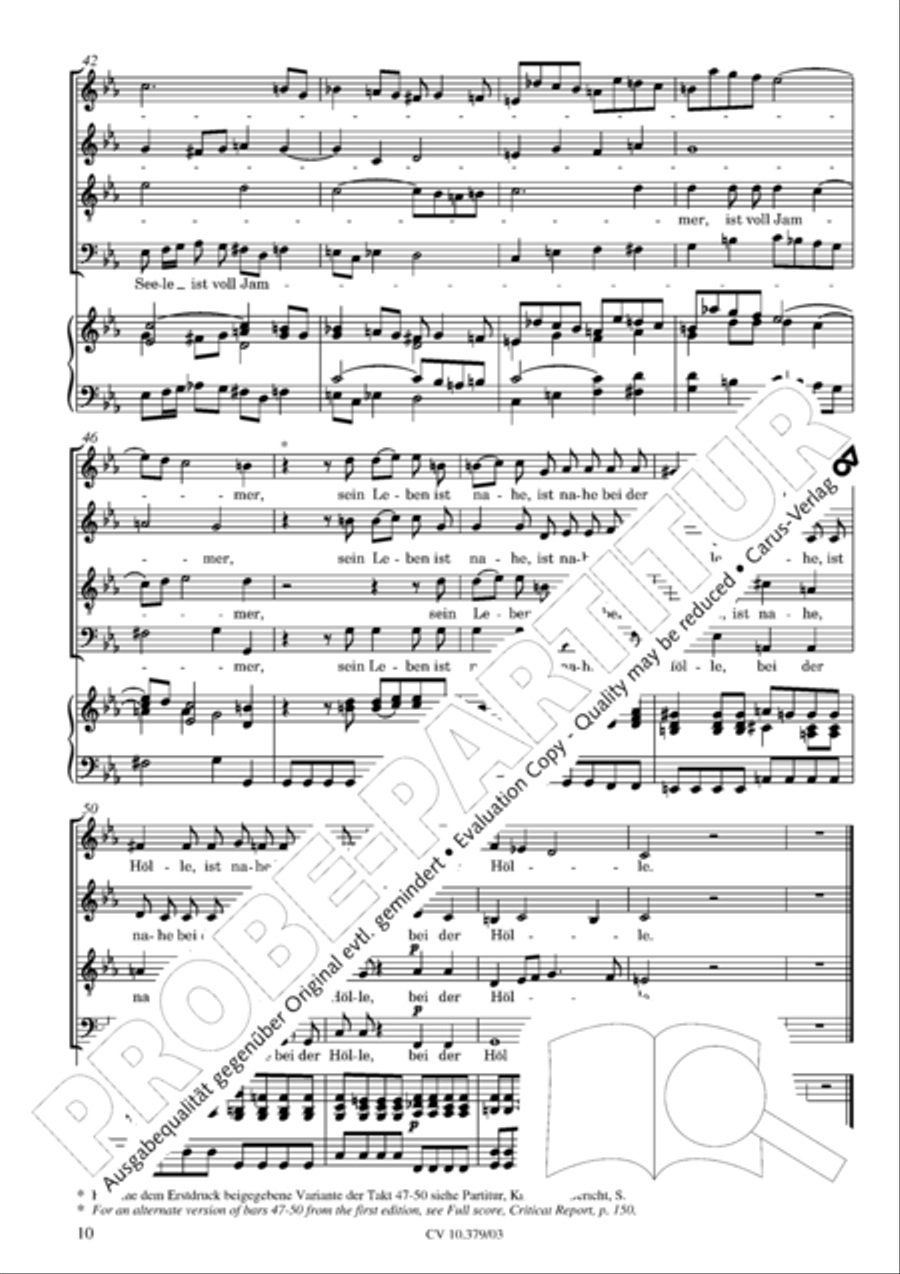 Der Tod Jesu 4-Part scores gallery preview page 11