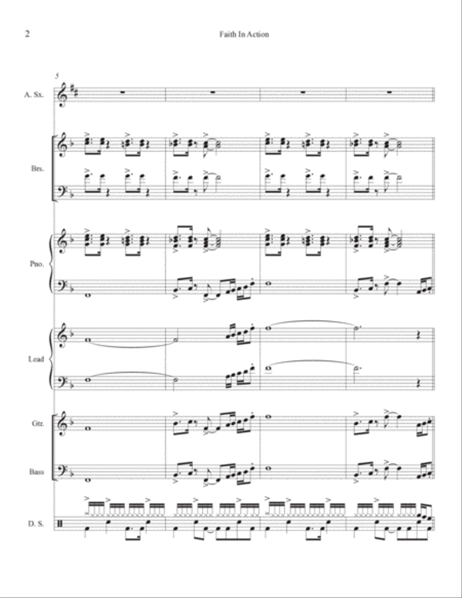 Faith In Action Jazz Ensemble scores gallery preview page 4