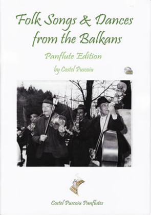 Book cover for Folk Songs & Dances From the Balkans - Pan Flute Edition