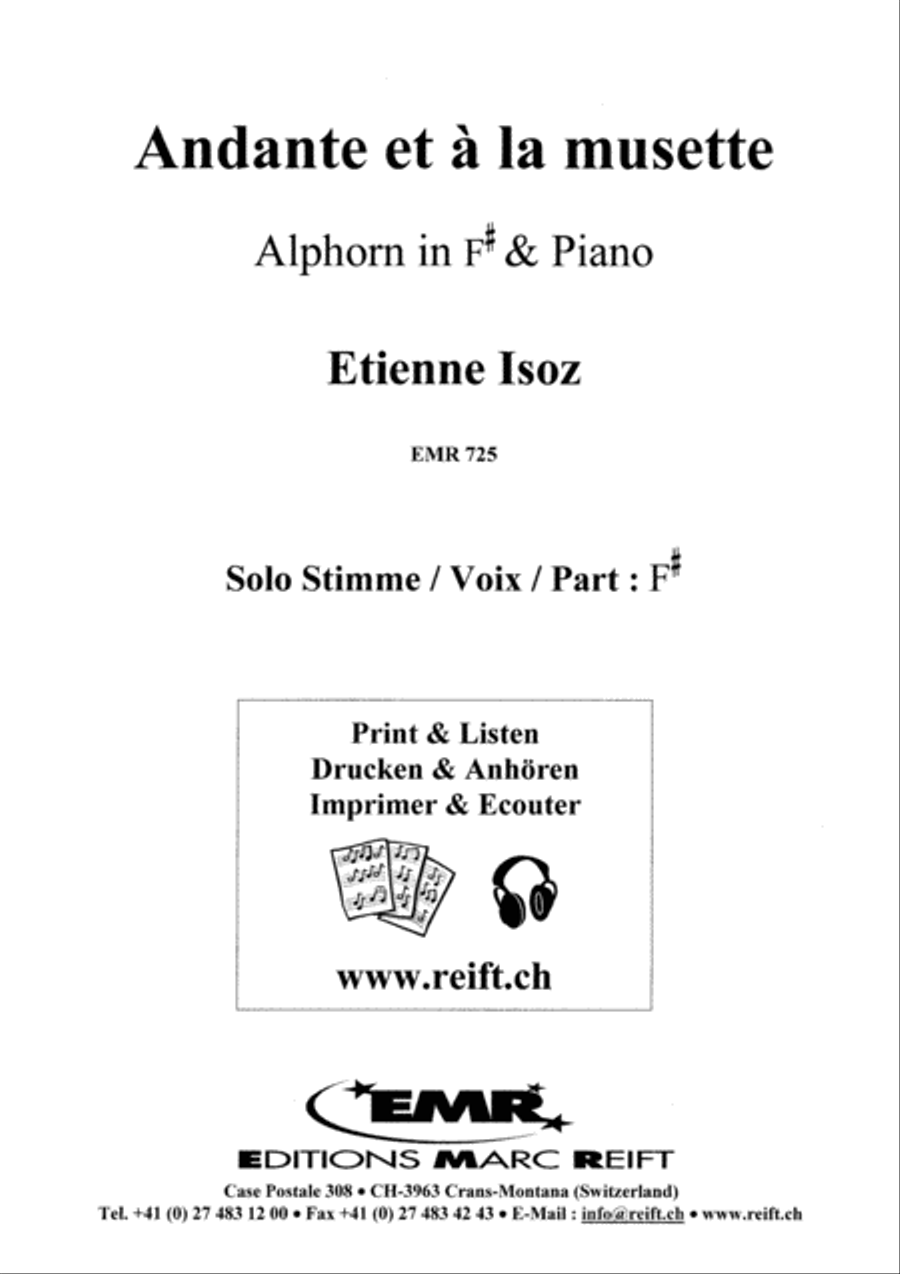 Andante et a la musette Piano Accompaniment scores gallery preview page 2