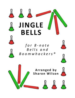 Jingle Bells for 8-note Bells and Boomwhackers® (with Black and White Notes)