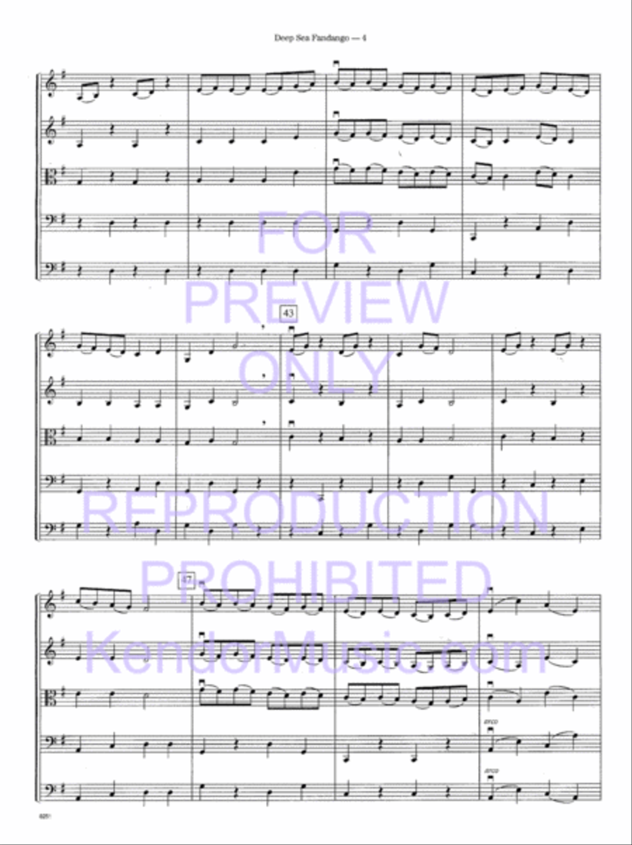 Deep Sea Fandango Deep Sea Fandango String Orchestra scores gallery preview page 7