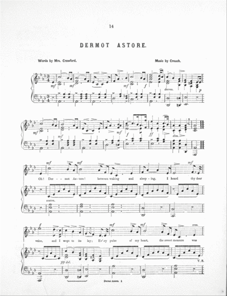 Beautiful Sons of Erin. Dermot Astore Voice scores gallery preview page 2