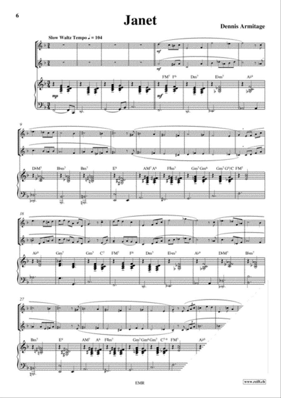 Ballad Clarinet scores gallery preview page 4