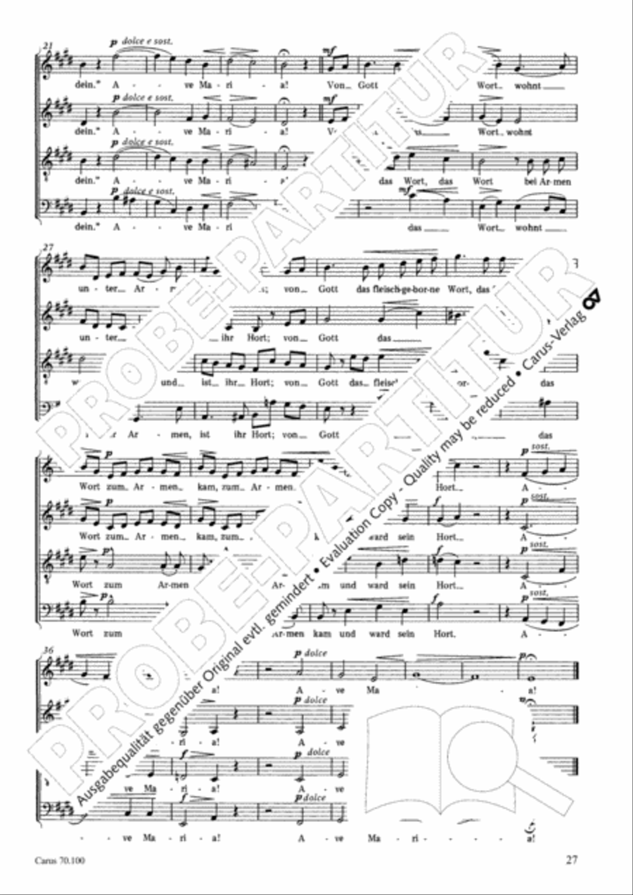 Geistliches Chorbuch der Romantik Choir scores gallery preview page 28